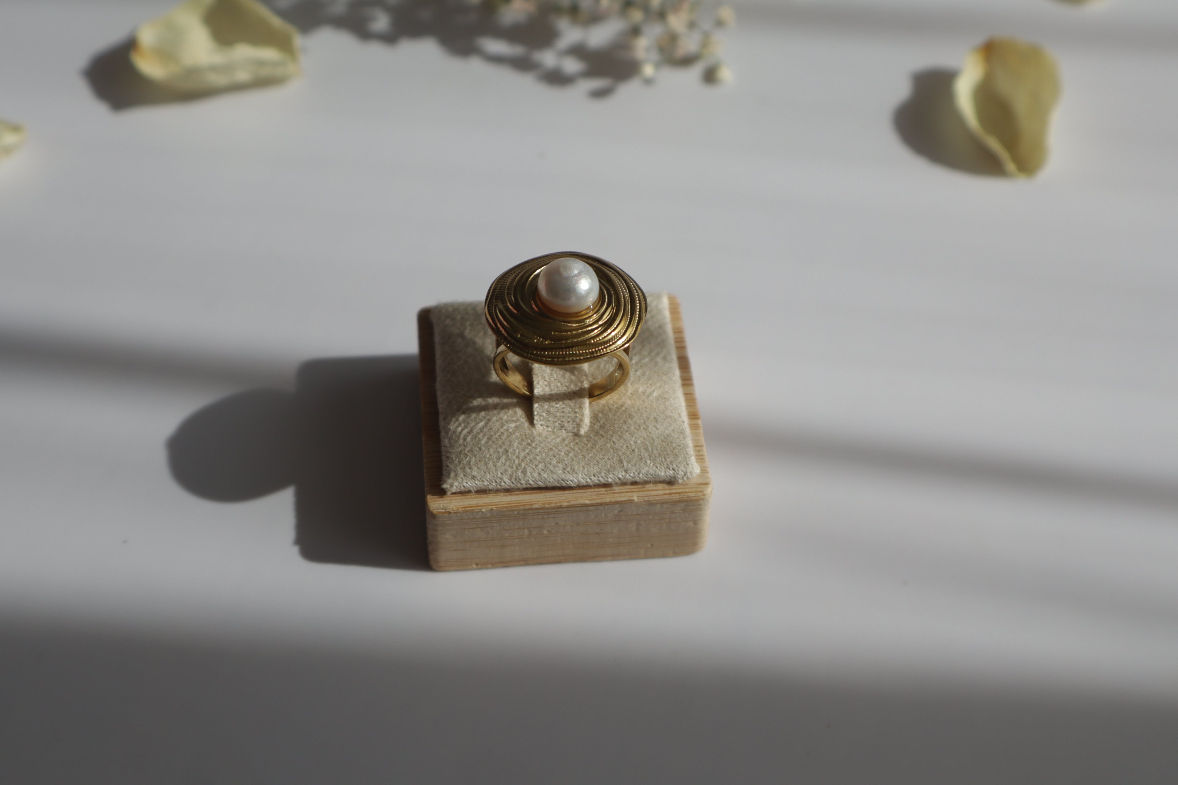 Ring Große Perle – Süßwasser