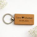 Personalisierter Holz Schlüsselanhänger mit Gravur – Namensanhänger Geschenk