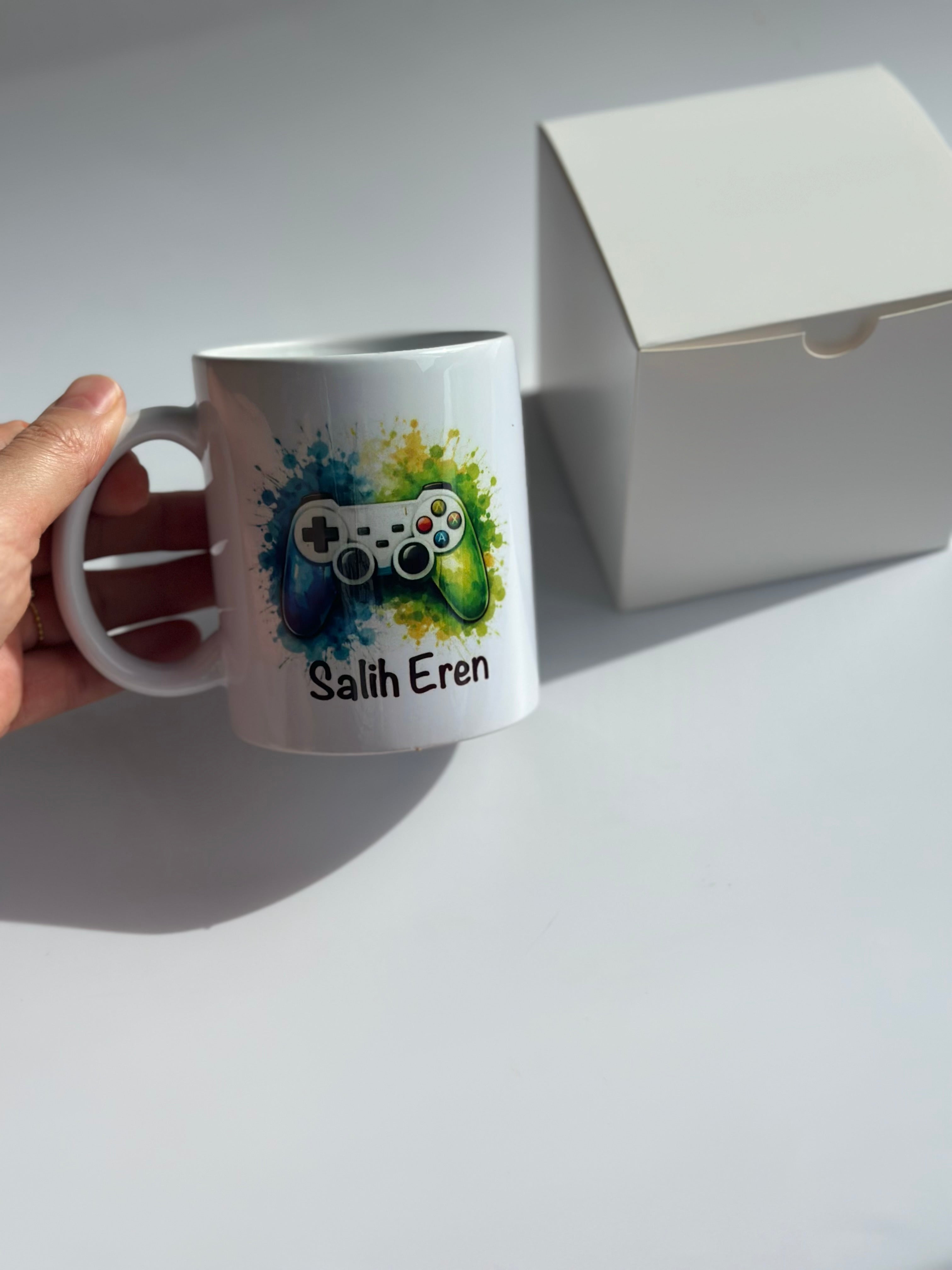Personalisierte Gaming Tasse – Controller & Name Design