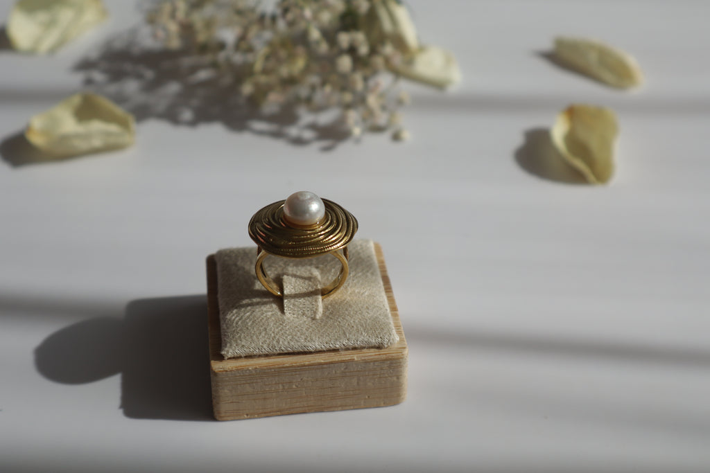 Ring Große Perle – Süßwasser