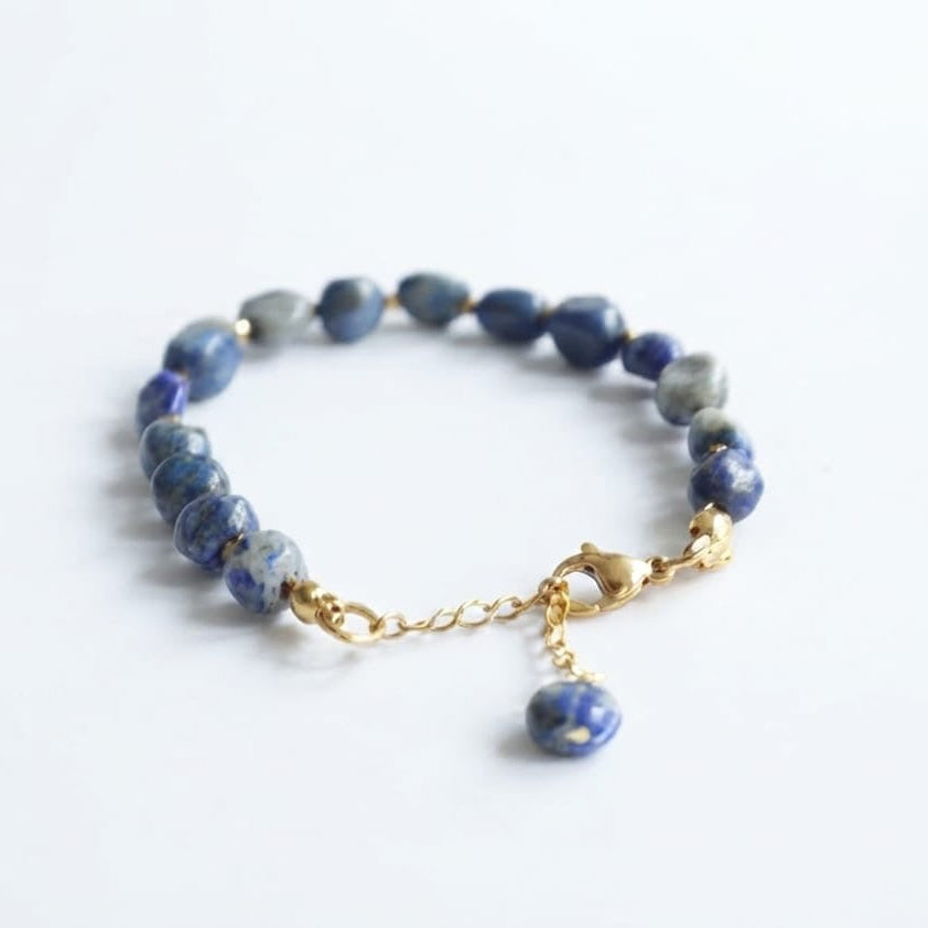 Lapis Lazuli Eleganz Set – 3-teiliges Schmuckset mit Ring, Halskette & Armband