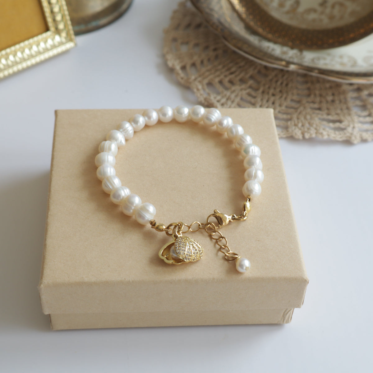 Sirena – Süßwasserperlen Armband