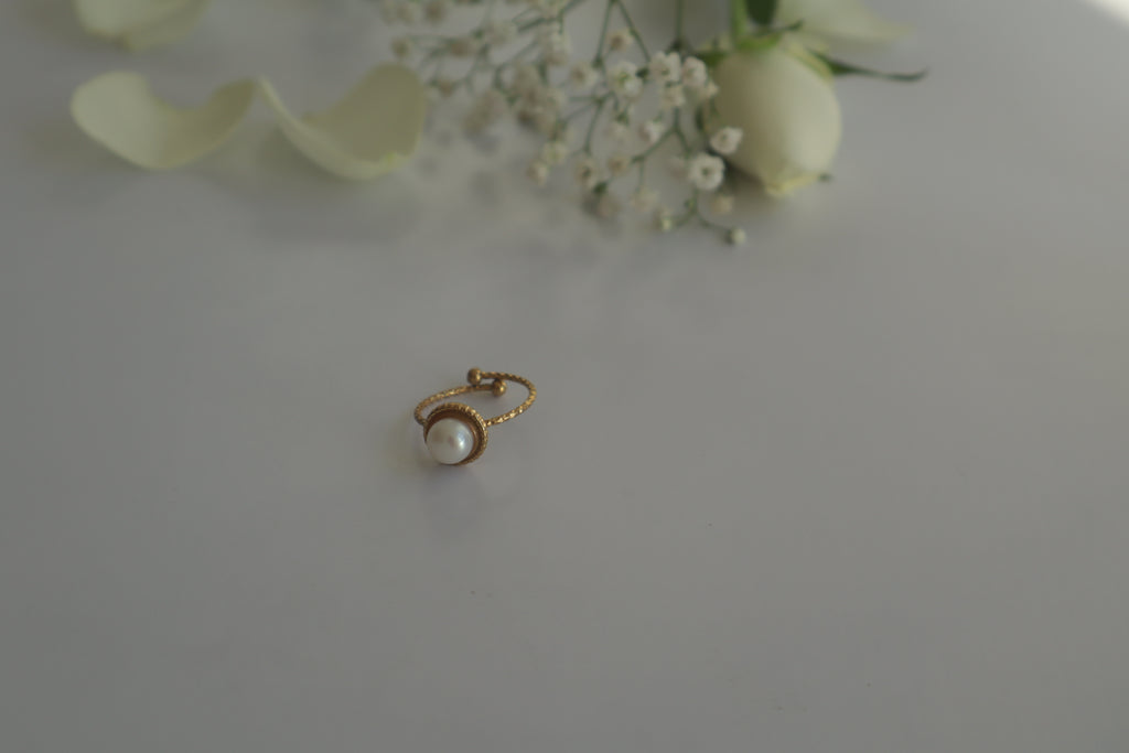 Ring Einzelperle – Süßwasser