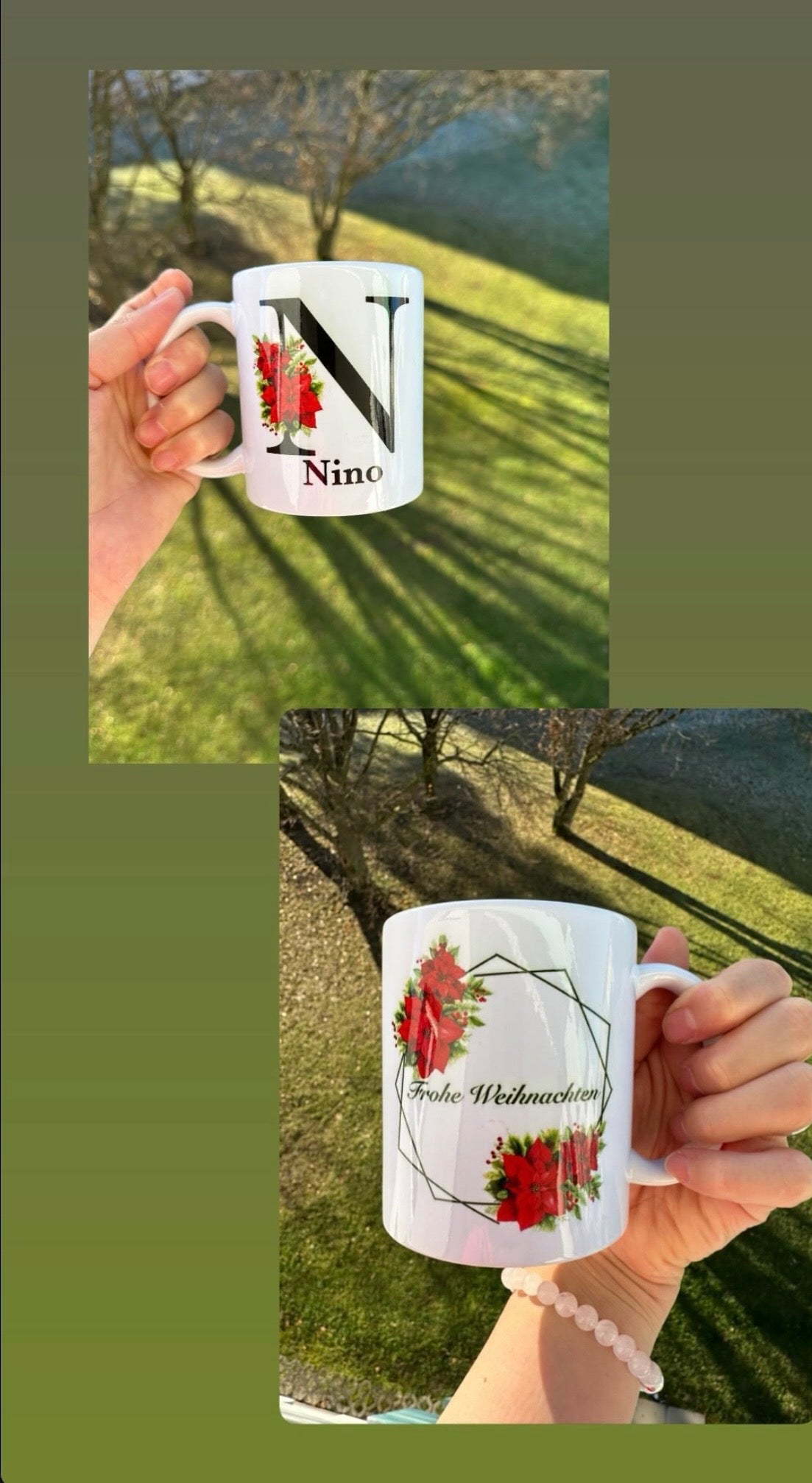 Weihnachten Personalisierte Tasse – Name Design