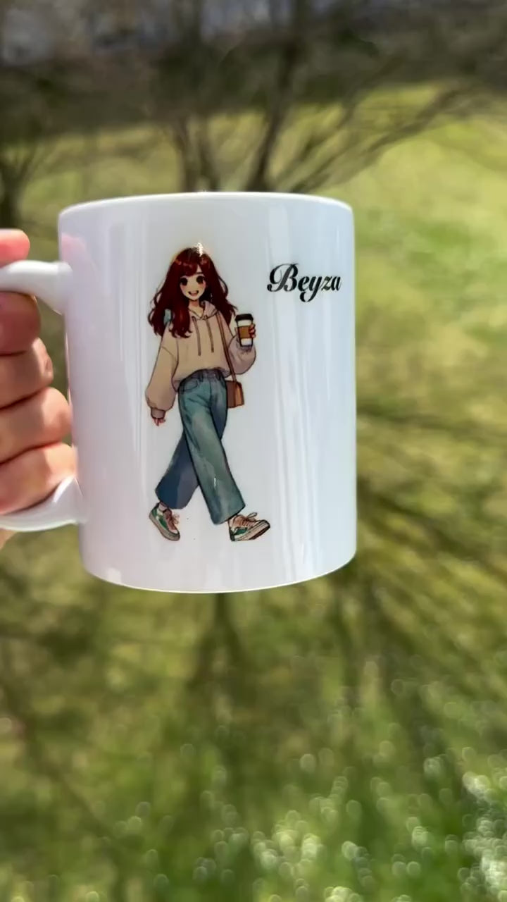Islamische personalisierte Tasse – Bismillah & Name Design