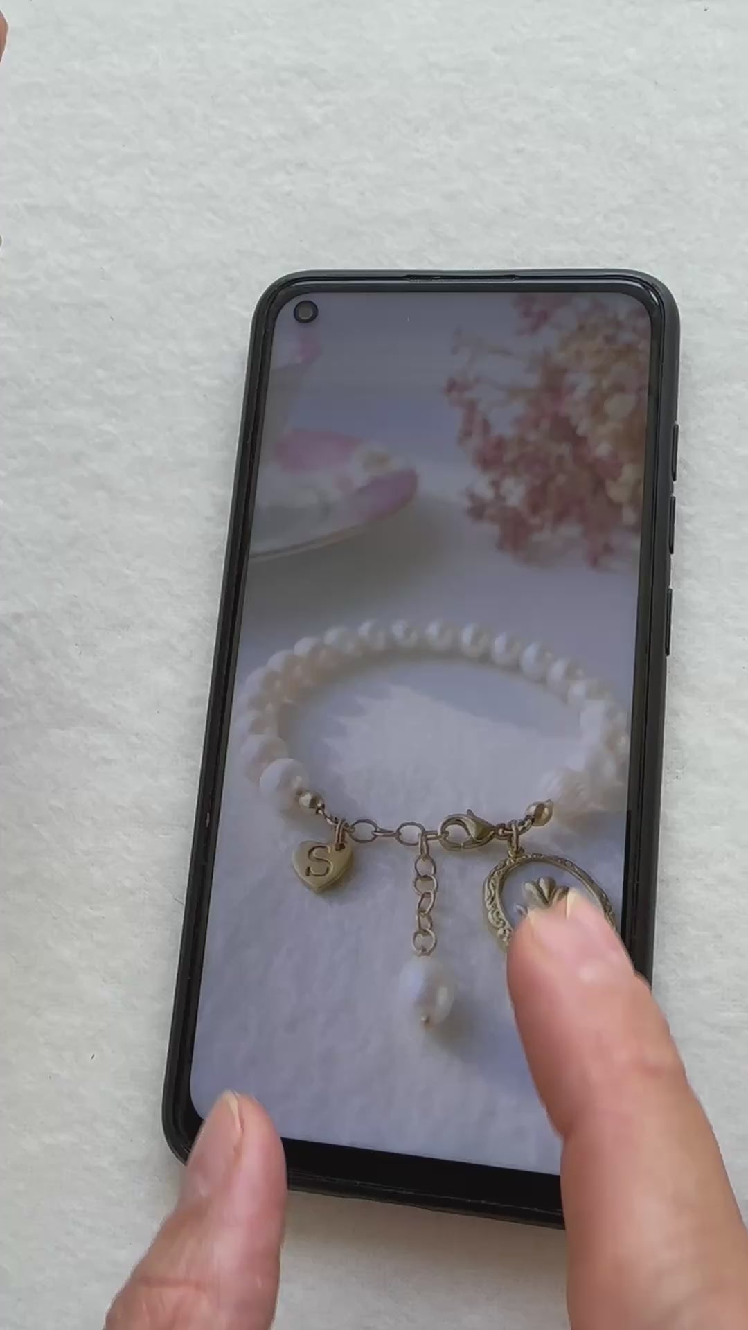 Florantia – aus echten Süßwasserperlen Armband