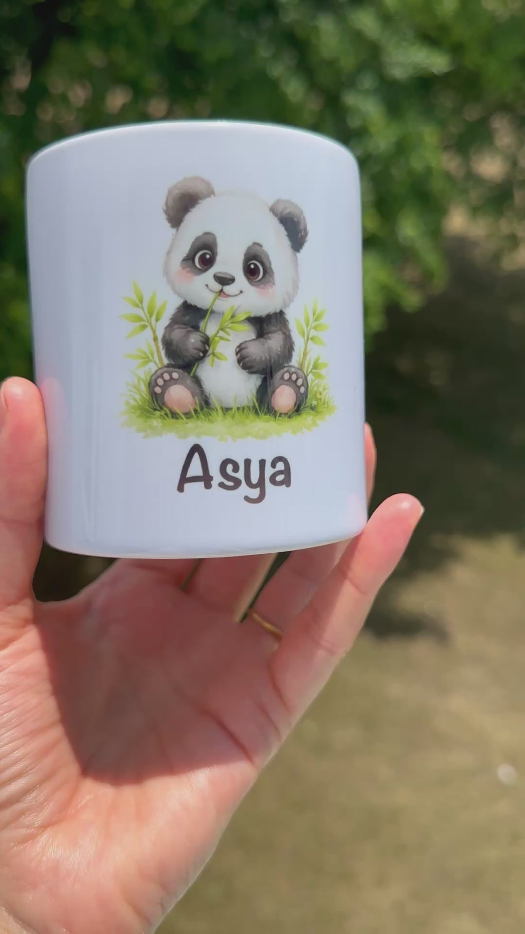 Personalisierte Spardose mit Tiermotiv – Wunschname | Geschenk zur Geburt, Taufe oder Geburtstag