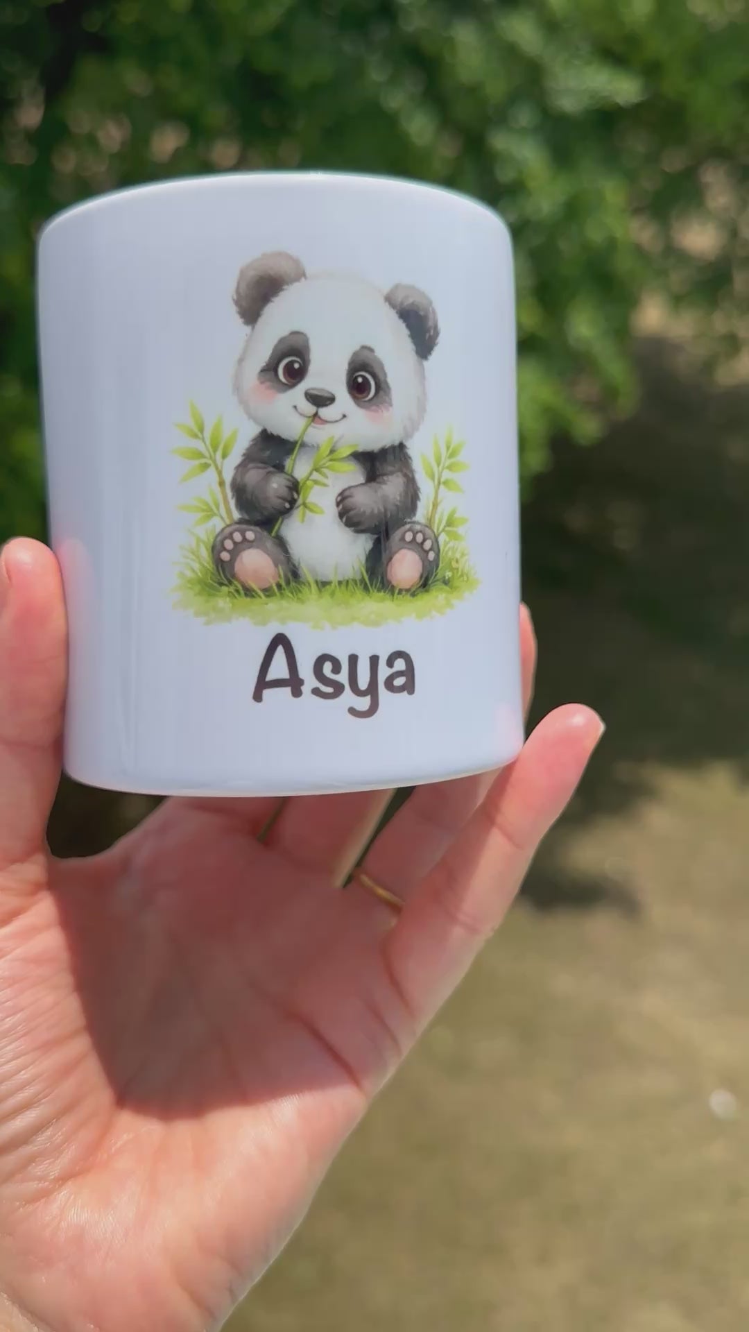 Personalisierte Spardose mit Tiermotiv – Wunschname | Geschenk zur Geburt, Taufe oder Geburtstag